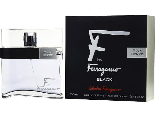 Salvatore Ferragamo F Black Pour Homme