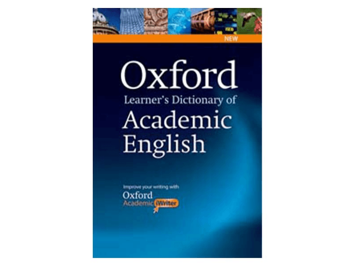 New Oxford Learners Dictionary of Academic English (2)