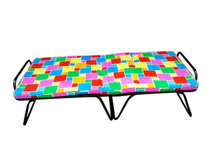 Steel folding bed