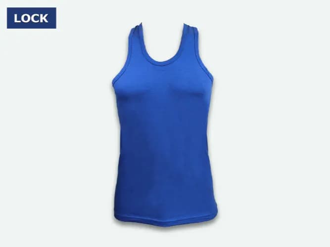 LOCK Men's Colour Vest without Sleeves