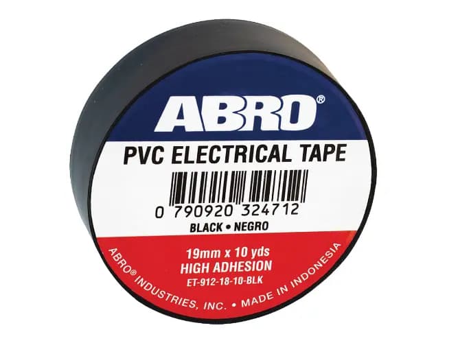 ABRO PVC ELECTRICAL TAPE - Black 10 YARDS