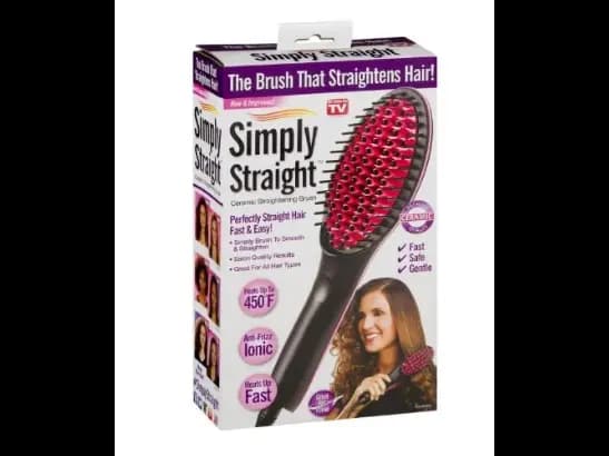 Simply Straight Ceramic Hair Straightening Brush with 3D Ceramic Bristles (2)