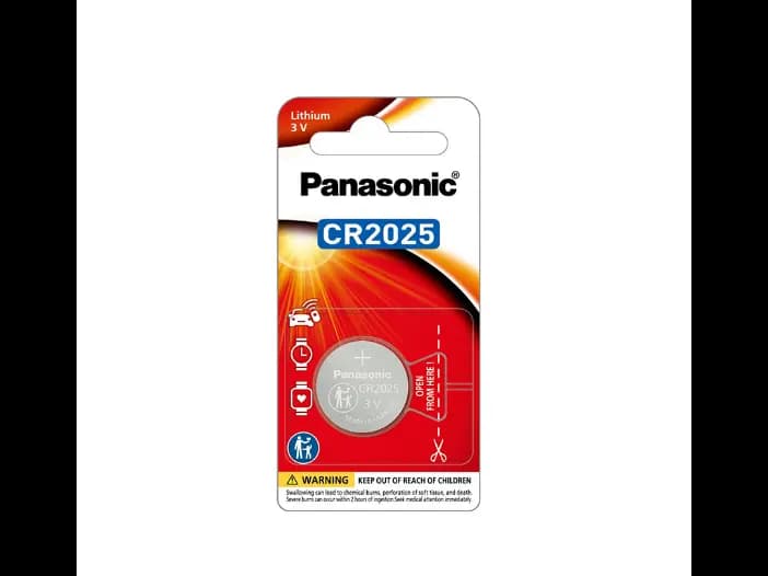 Panasonic Coin Battery Litium,CR2025,3V - 1.00 pc