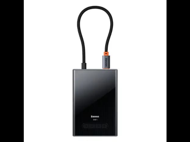 Baseus PioneerJoy 8 – Port Four-Screen Type-C HUB Adapter Gray -Type – C t0 HDMI4K@60Hz x 1 +HDMI4K@30Hz x 1 +DP8K@30Hz x 1+ VGA+USB3.0 x 2 +Type -C / Data+PDout x 1+PD x 1-WKYY030413