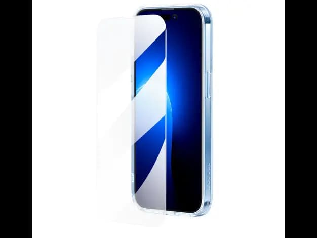 Baseus Illusion Series iP 14 Plus Protective Case for (With clear/Black/Blue/Purple Camera Lens Frames and Full Coverage Tempered Glass Screen Protector and Cleaning kit)- ARHJ010002 (3)