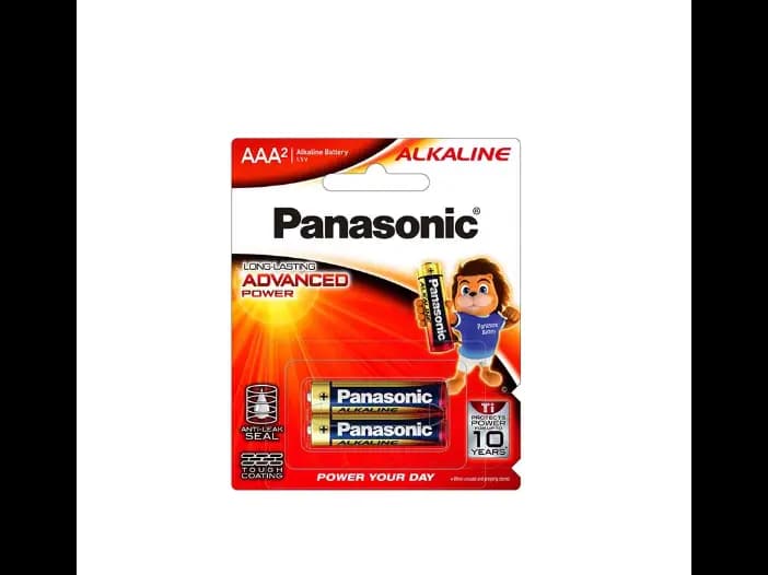 Panasonic Alkaline Battery AAA-2, 1.5V - 2.00 pcs
