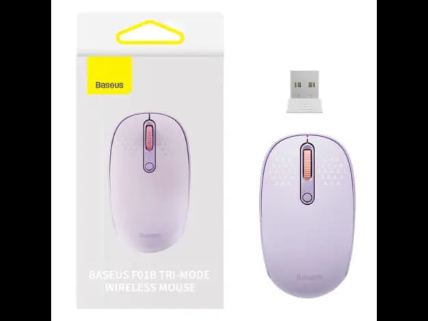 Baseus F01B Creator Tri-Mode Bluetooth & Wireless Mouse Nebula Purple – B01055501512-00 – 6 Months Warranty (4)