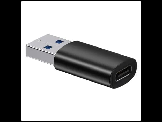 Baseus USB to Type-C Ingenuity Series Mini OTG Adaptor 3.1 Black – ZJJQ000101- 6 Months Warranty