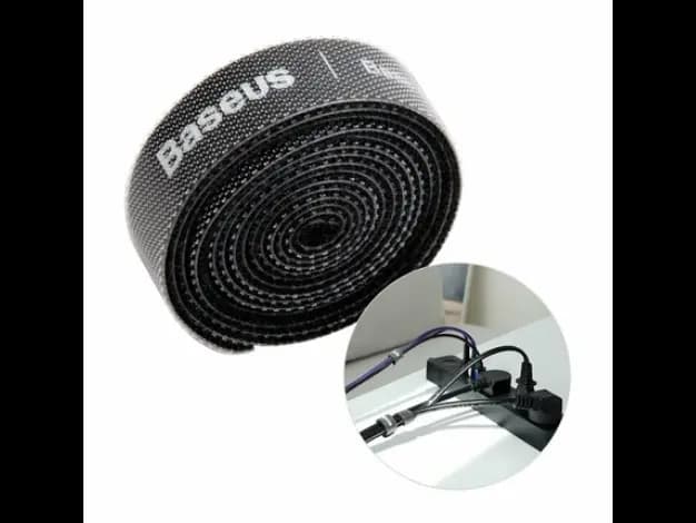 Baseus 50CM Colourful Circle Velcro strap Black -ACMGT-A01