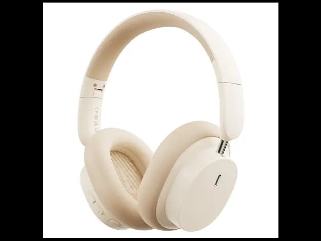Baseus Bowie D05 Wireless Headphones Noice Reduction 70Hr Battery Creamy-white – NGTD020202 – 6 Months Warranty