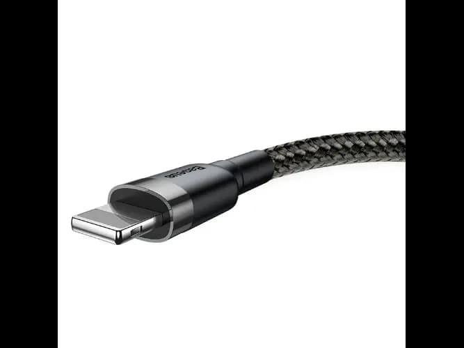 Baseus cafule 2M Cable USB For lightning 1.5A Gray Black – CALKLF-CG1 – 6 Months Warranty (4)