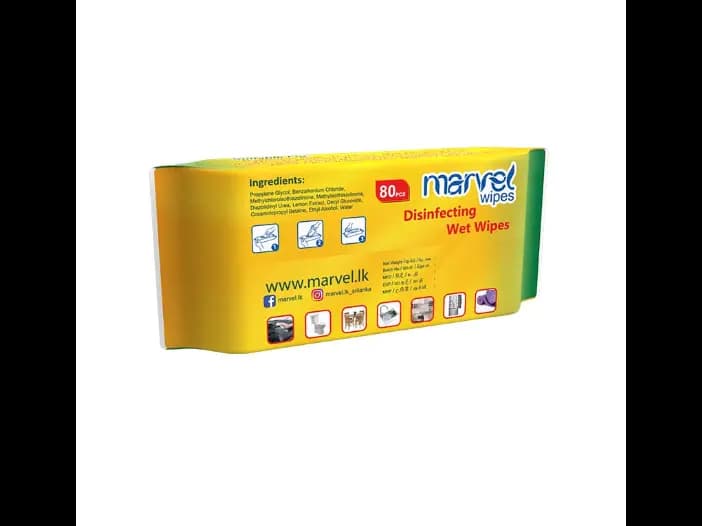 Marvel Disinfecting Wet Wipes - 80.00 pcs (2)