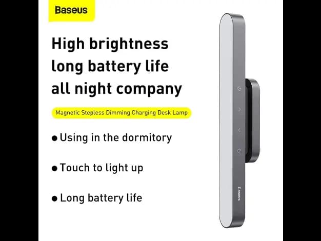 Baseus Magnetic Stepless Dimming Charging Desk Lamp Gray – DGXC-C0G- 6 Months Warranty (4)