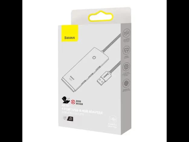 Baseus Lite Series 4-Port USB-A HUB Adapter USB-A to USB 3.0*4 25cm Black – WKQX030001 – 6 Months Warranty (4)