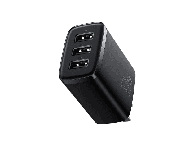 Baseus Compact Charger 3U 17W CN Black- CCXJ020001 – 8 Months Warranty