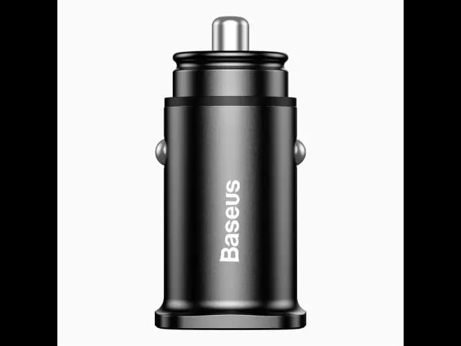 Baseus Square Metal 30W A A Dual QC3.0 Quick Car Charger Black – CCALL-DS01 – 6 Months Warranty (4)