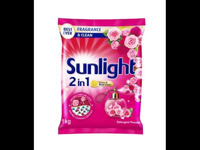 Sunlight Clean & Rose Fresh Detergent Powder - 1.00 kg