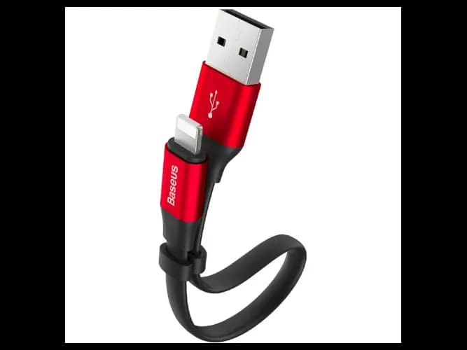 Baseus Nimble 23CM Portable Short Cable For Apple Red – CALMBJ-B91 – 6 Months Warranty