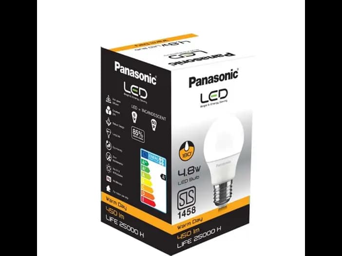 Panasonic LED Bulb Warm Daylight, Screw Type, 4.8W - 1.00 pc