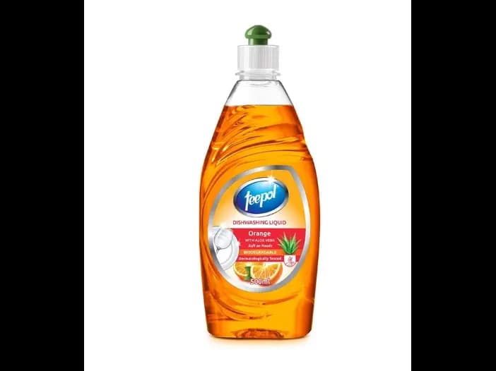 Teepol Dish Wash Liquid, Orange - 500.00 ml