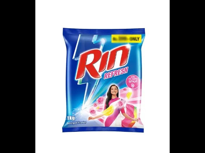 Rin Refresh Detergent Powder, Rose & Lemon - 1.00 kg
