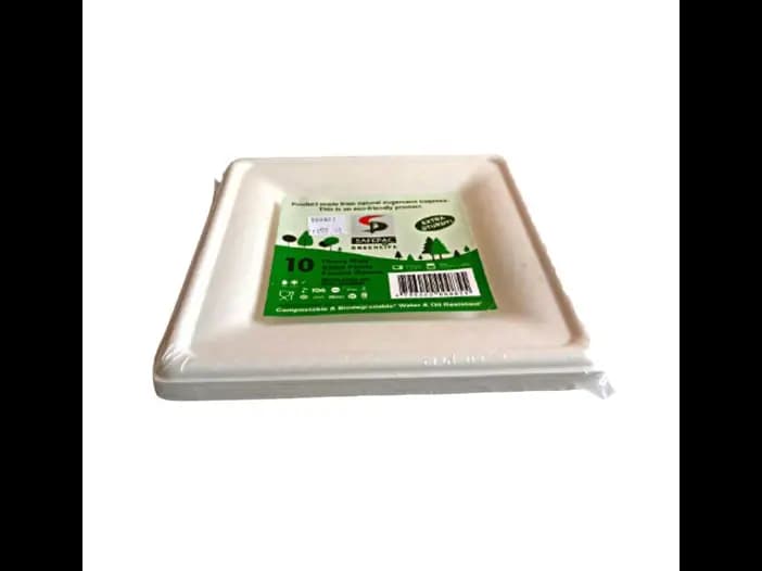 Safepack Square Plates - 10.00 pcs