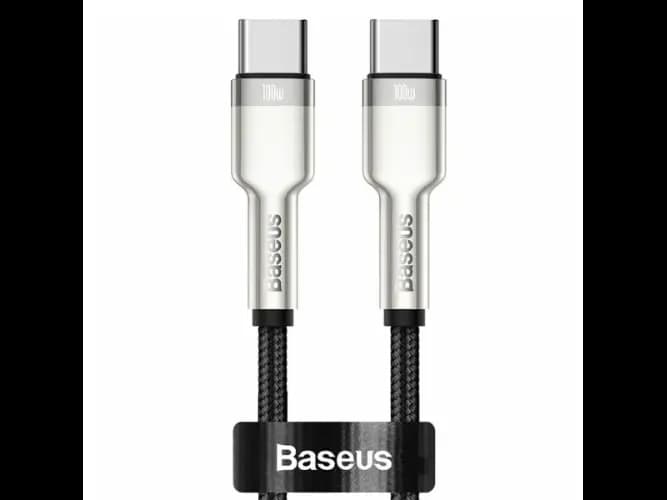 Baseus Cafule Series 1M Metal Data Cable Type-C to Type-C 100W Black – CATJK-C01 – 6 Months Warranty (2)