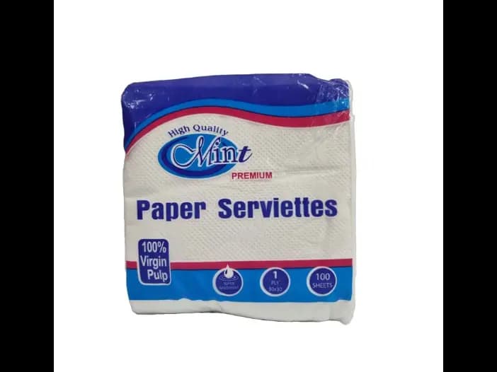 Mint Paper Serviettes,1 Ply - 100.00 pcs