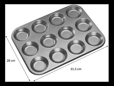 Carbon Steel Non-stick Muffin Pan 12 Cups (3)