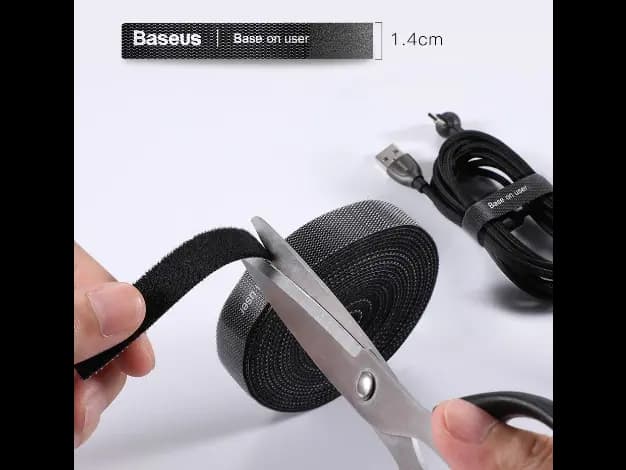 Baseus 50CM Colourful Circle Velcro strap Black -ACMGT-A01 (4)