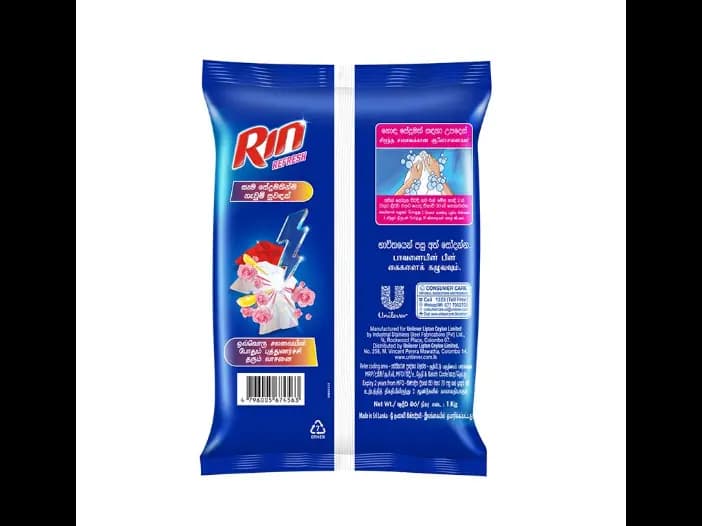 Rin Refresh Detergent Powder, Rose & Lemon - 1.00 kg (2)