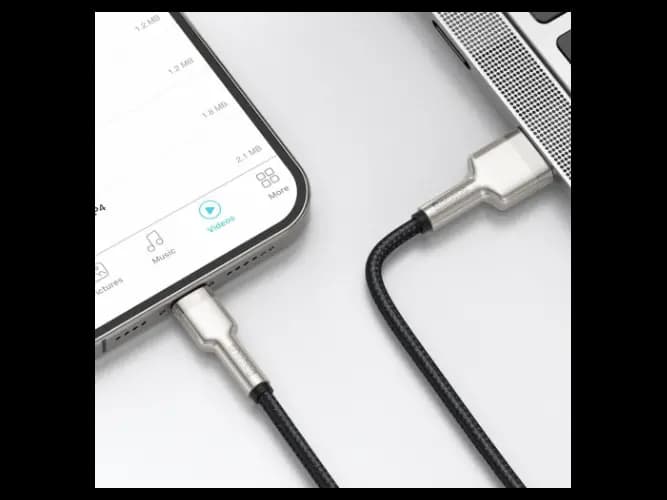 Baseus Cafule Series 1M USB to IP Metal Data Cable 2.4A Black -CALJK-A01- 6 Months Warranty (4)