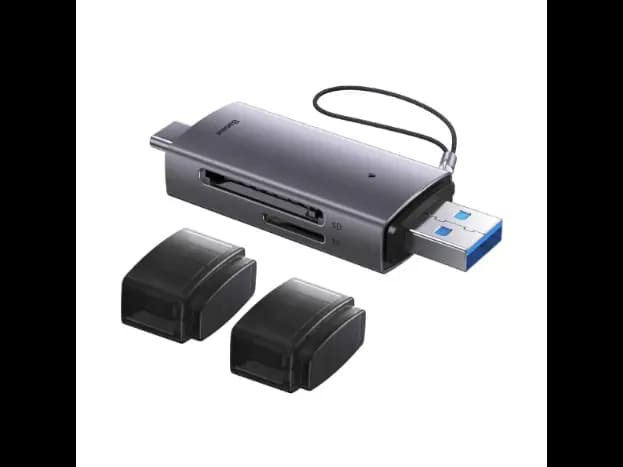 Baseus USB-A & Type-C Lite Series Card Reader SD/TF Grey- WKQX060113- 6 Months Warranty (3)