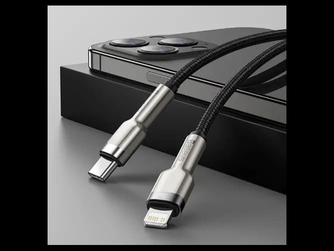 Baseus Cafule Series 0.25M Metal Data Cable Type-C to iP PD 20W Black – CATLJK-01 – 6 Months Warranty (4)