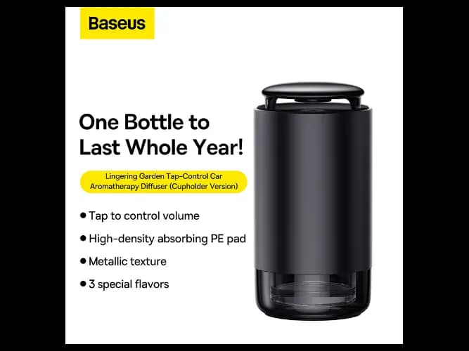 Baseus Lingering Garden Tap-Control Car Aromatherapy Diffuser Cupholder Version Black (4)