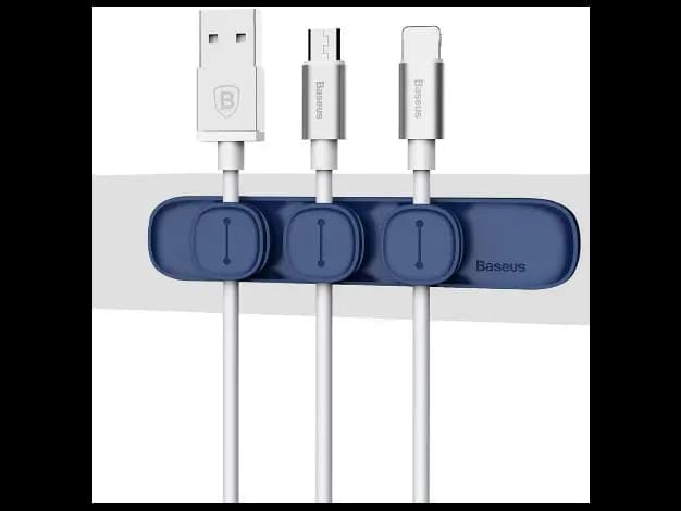 Baseus Peas Cable Clip Black - ACWDJ-01 & Blue - ACWDJ-03 (2)