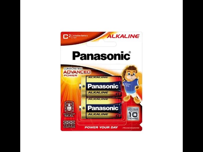 Panasonic Alkaline Battery C2, 1.5V - 2.00 pcs