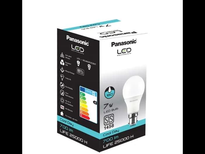 Panasonic LED Bulb Cool Daylight, Screw Type, 7W - 1.00 pc