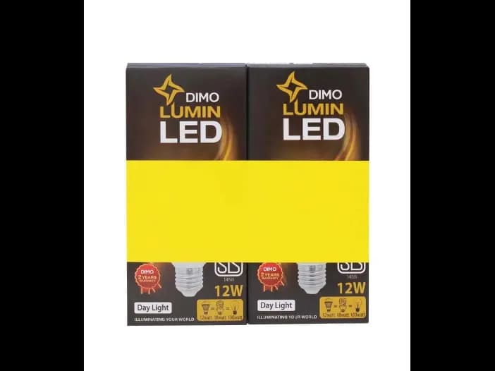 DIMO 12W Screw Type LED Bulb, Day Light - 2.00 pcs