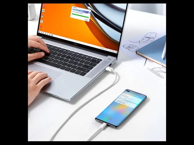 Baseus Dynamic Series 2M 100W Fast Charging Data Cable USB to Type-C White – CALD000702- 6 Months Warranty (5)