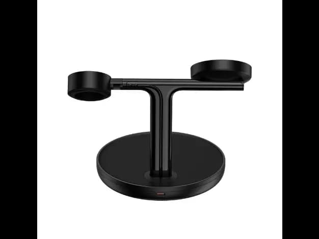 Baseus 20W Swan 3-in-1 Wireless Magnetic Charging Bracket Black- WXTE000101- 6 Months Warranty