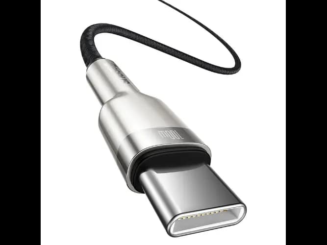 Baseus Cafule Series 1M Metal Data Cable Type-C to Type-C 100W Black – CATJK-C01 – 6 Months Warranty (3)