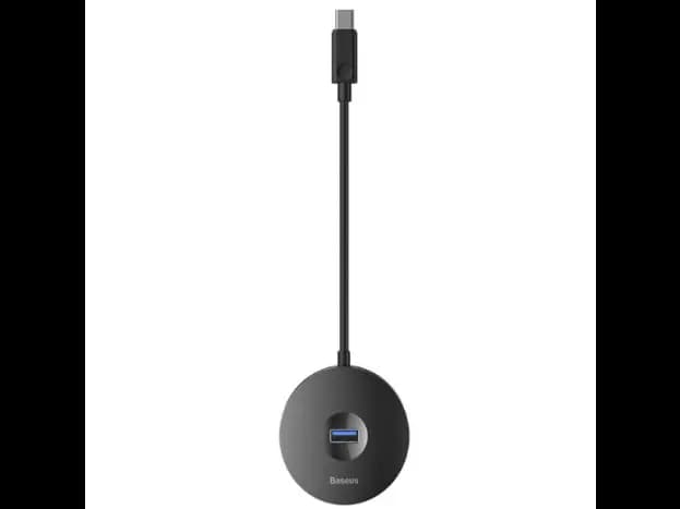 Baseus 4 Port Air Joy-Round box Type-C Hub Adapter 25CM Type-C to USB3.0*1 / USB2.0*3 Black – CAHUB-G01- 6 Months Warranty (3)