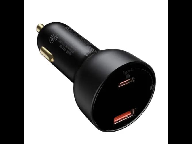Baseus 100W Superme Digital Display PPS Dual Quick Charger Car Charger Black – CCZX-01- 6 Months Warranty (2)