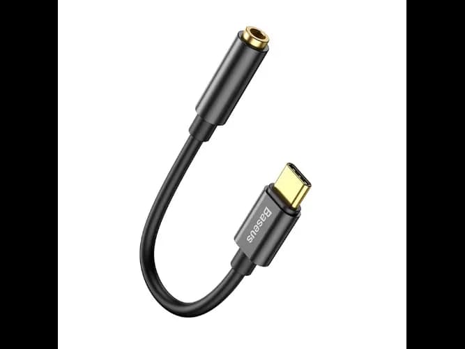 Baseus Type-C Male to 3.5mm Female Adapter L54 Black – CATL54-01- 6 Months Warranty