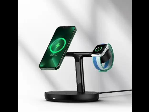 Baseus 20W Swan 3-in-1 Wireless Magnetic Charging Bracket Black- WXTE000101- 6 Months Warranty (3)