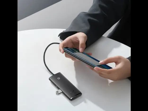 Baseus Lite Series 4-Port USB-A HUB Adapter USB-A to USB 3.0*4 25cm Black – WKQX030001 – 6 Months Warranty (5)