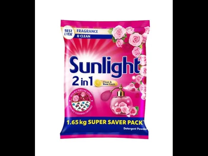 Sunlight Clean & Rose Fresh Detergent Powder - 1,650.00 g