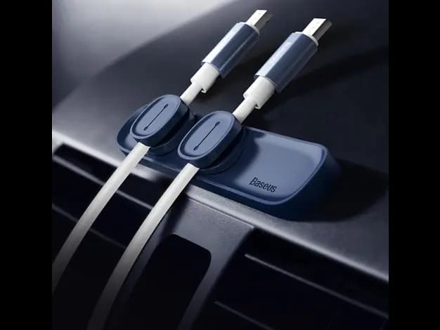 Baseus Peas Cable Clip Black - ACWDJ-01 & Blue - ACWDJ-03 (4)