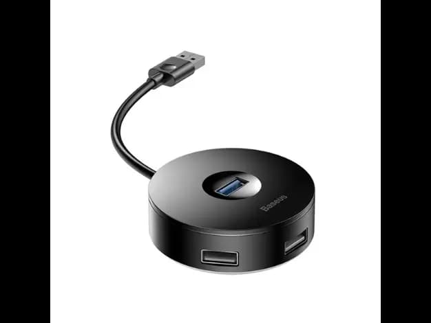 Baseus Air Joy / Round Box USB to USB Hub Adapter Black – CAHUB-F01- 6 Months Warranty